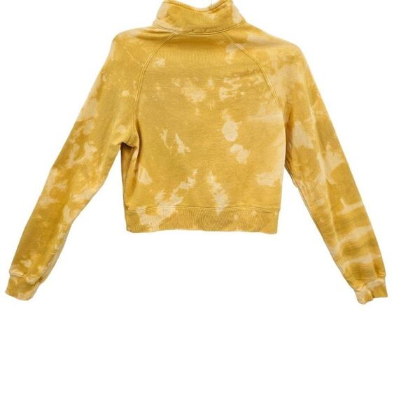 Brandy Melville John Galt Custom Tie Dye Quarter Zip Cropped Sweatshirt OS - Picture 2 of 9